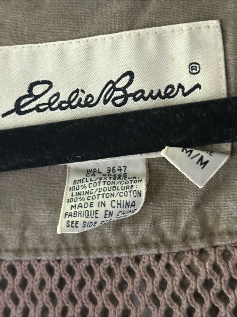 Eddie Bauer Vintage Utility Fishing Photographer Vest Khaki Men’s M Gorpcore
